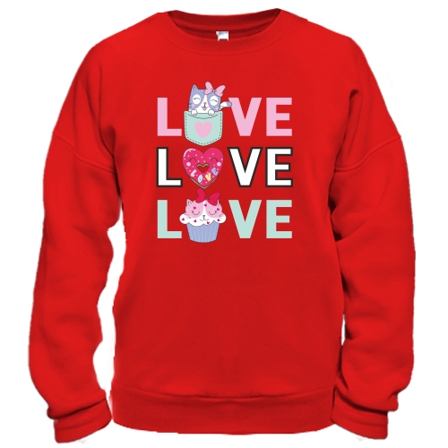 Свитшот Love Love Love