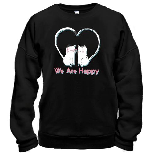 Світшот We Are Happy Cats