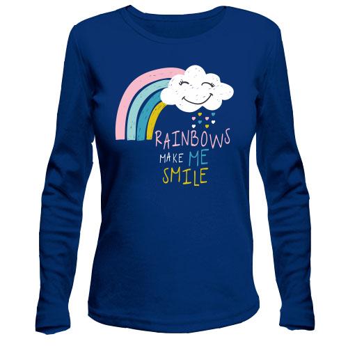 Лонгслив Rainbows make me Smile