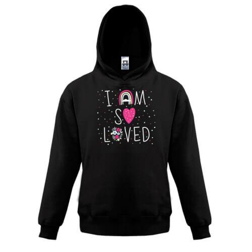 Детская толстовка I am so Loved