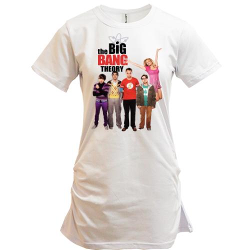 Подовжена футболка з героями серіалу Теорія великого вибуху (2)