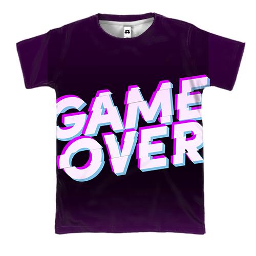 3D футболка Game over