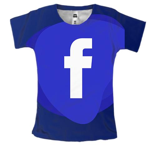 Жіноча 3D футболка з Facebook