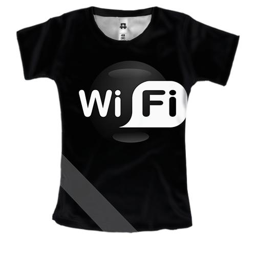 Женская 3D футболка WI-FI