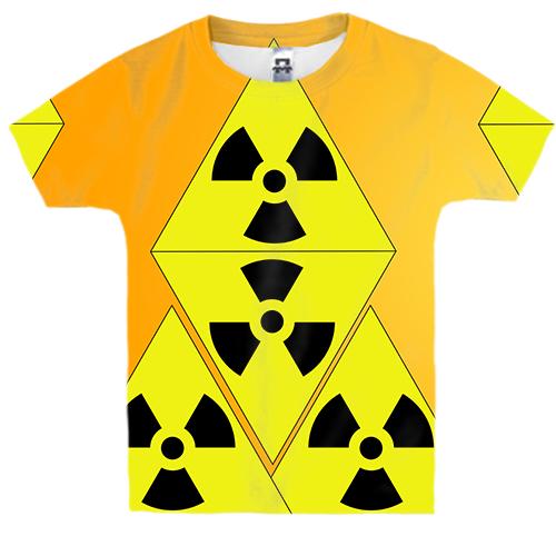 Дитяча 3D футболка зі знаками радіації