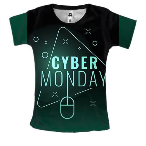 Жіноча 3D футболка Cyber Monday