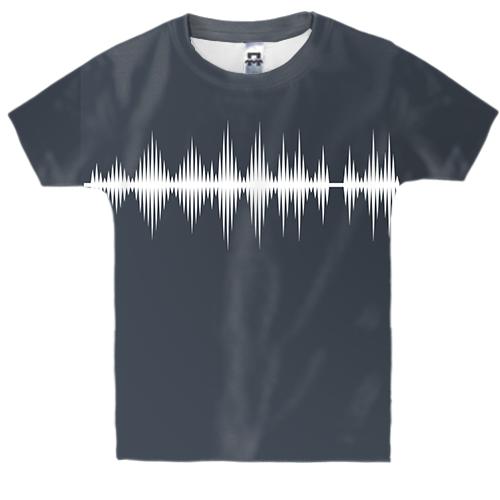 Дитяча 3D футболка з хвилею звуку