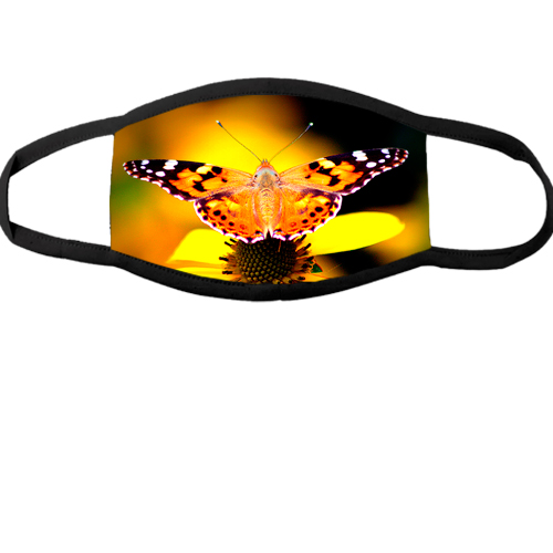 Багаторазова маска для обличчя з метеликом