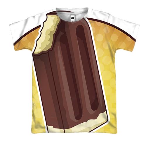 3D футболка с шоколадным мороженым