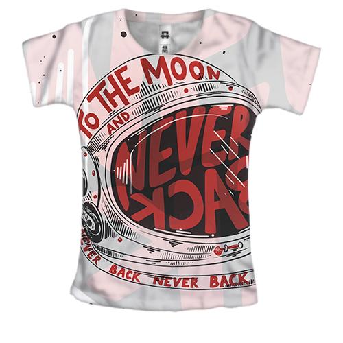 Жіноча 3D футболка to the moon