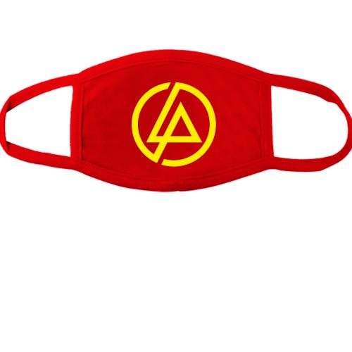 Тканинна маска для обличчя Linkin Park (круглий логотип)