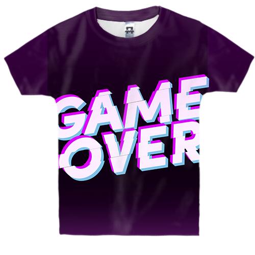 Детская 3D футболка Game over