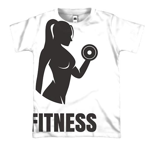 3D футболка Fitness Gym Girl