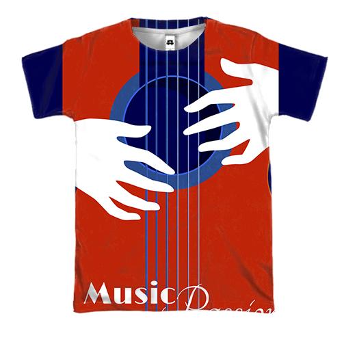 3D футболка Music Passion