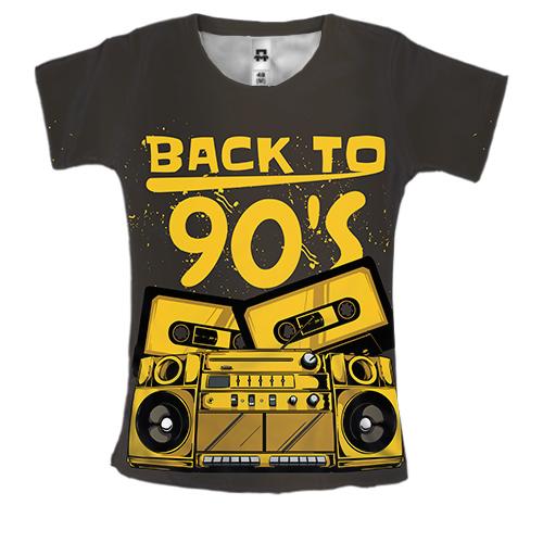Жіноча 3D футболка Back to 90