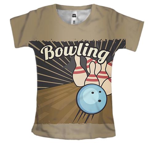 Жіноча 3D футболка Bowling