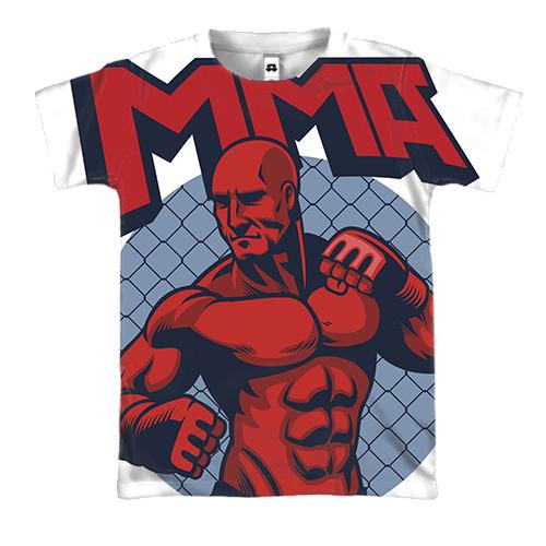 3D футболка MMA Red body