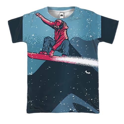 3D футболка Snowboardist (2)
