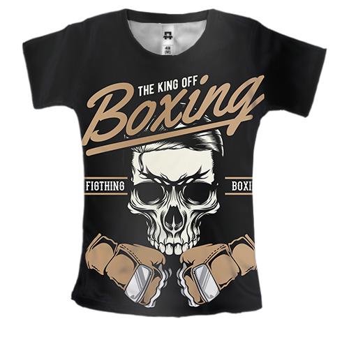 Женская 3D футболка King Boxing