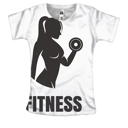 Жіноча 3D футболка Fitness Gym Girl