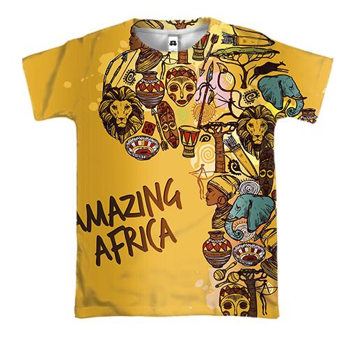 3D футболка Amazing africa