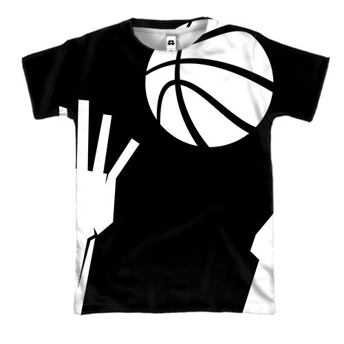 3D футболка Basketball hand