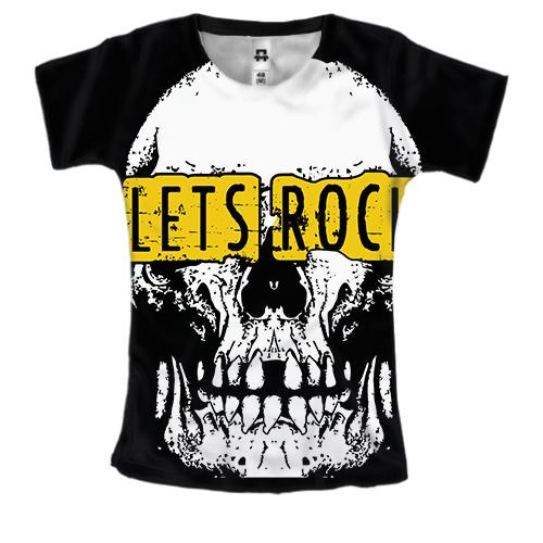 Женская 3D футболка Lets Rock