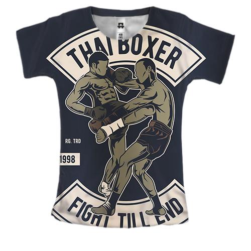 Жіноча 3D футболка Thai Boxer