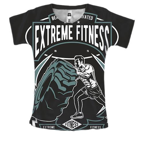 Женская 3D футболка Extreme fitness