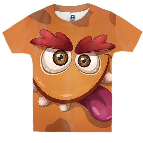 Детская 3D футболка с рыжим существом