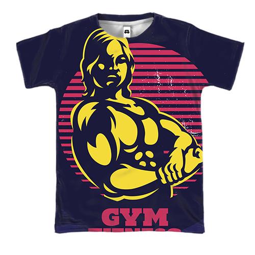 3D футболка Elite fitness girl (2)