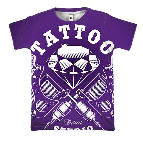 3D футболка black Tattoo studio