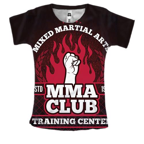 Женская 3D футболка MMA club