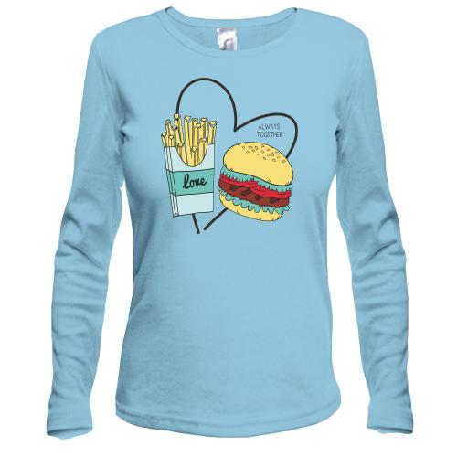 Лонгслив Love fast food
