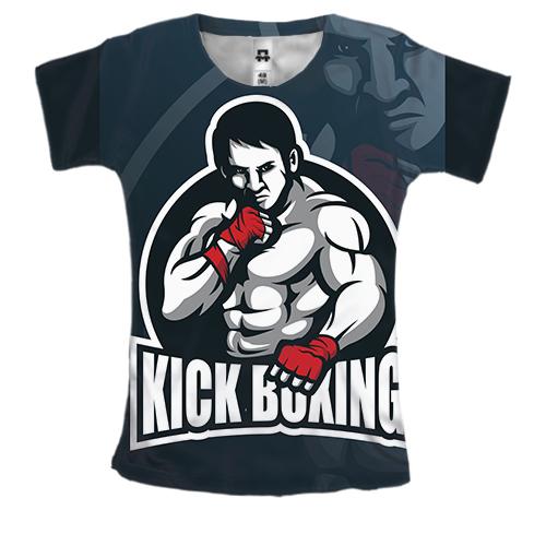 Женская 3D футболка Kickboxing