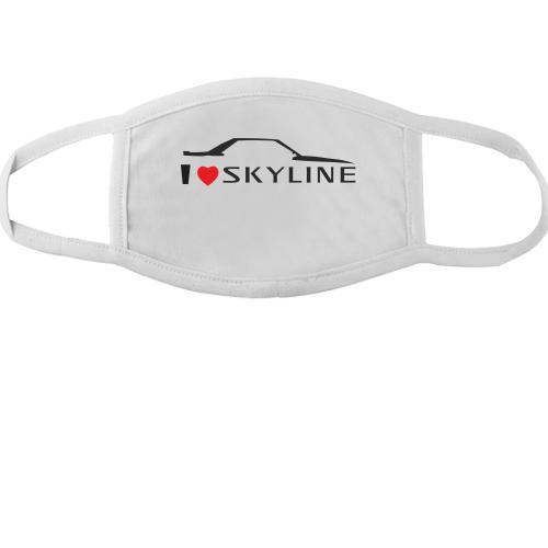 Тканинна маска для обличчя я люблю Skyline