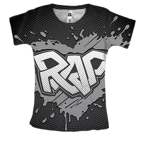 Женская 3D футболка RAP