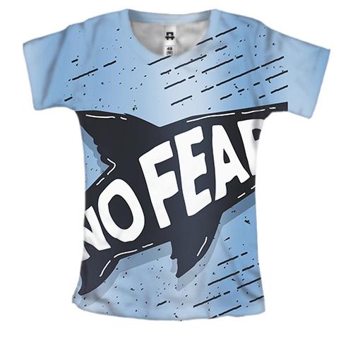 Женская 3D футболка No fear