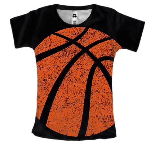 Жіноча 3D футболка Basketball ball
