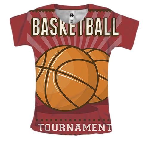 Женская 3D футболка Basketball Tournament