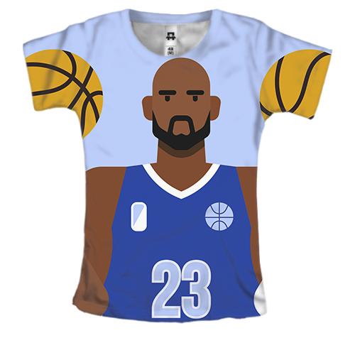 Жіноча 3D футболка Basketball Trainer
