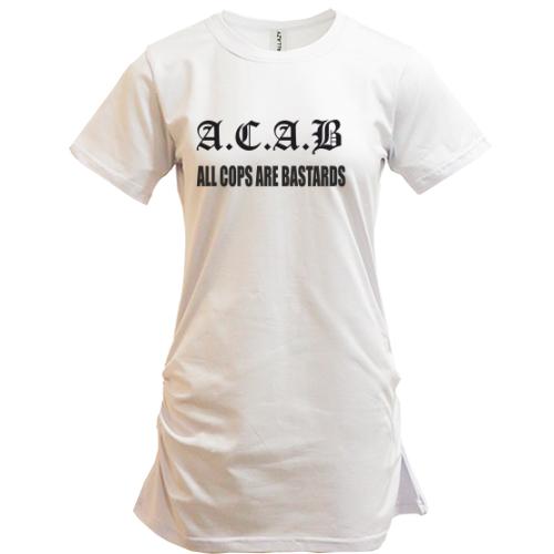 Подовжена футболка A. C. A. B (2)