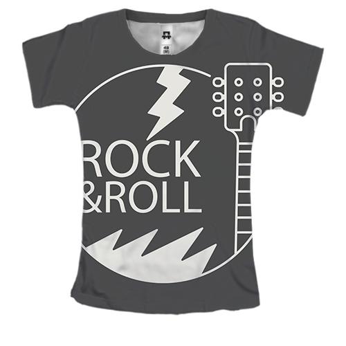 Женская 3D футболка Rock & Roll