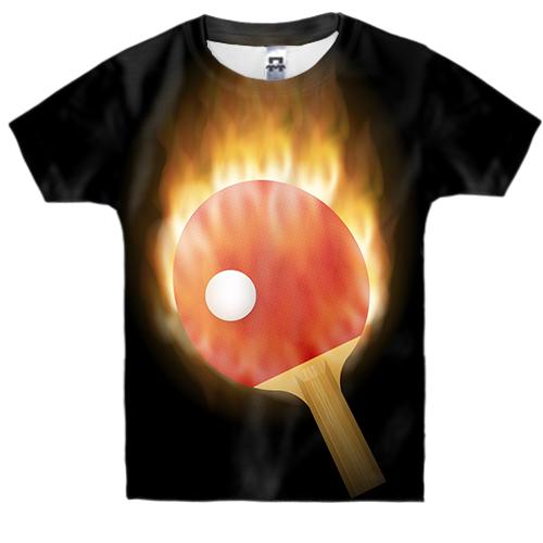 Детская 3D футболка Fire tennis