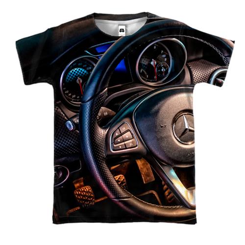 3D футболка Руль Mercedes Benz