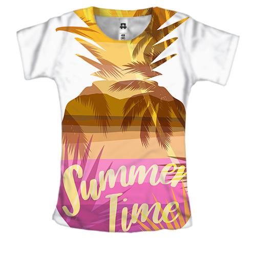 Женская 3D футболка Summer Time