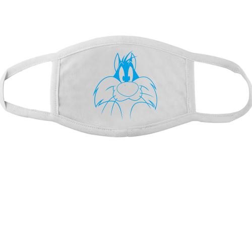 Тканинна маска для обличчя  з коте