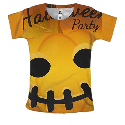 Женская 3D футболка Halloween party