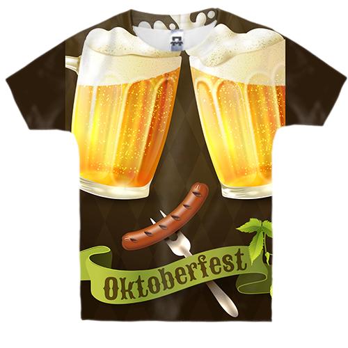 Детская 3D футболка Oktoberfest beer