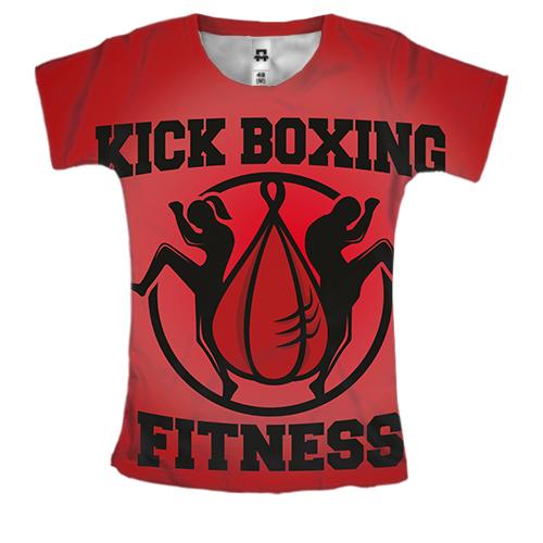 Жіноча 3D футболка Kick boxing fitness